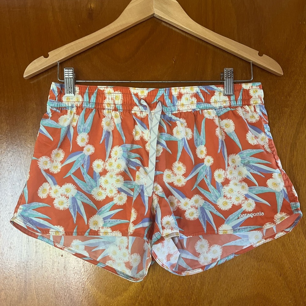 Patagonia Orange Athletic Shorts Vibrant Design